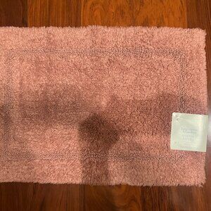 Better Homes & Gardens 17x24" Old Rose Cotton Reversible Bath Rug Brand New $10
